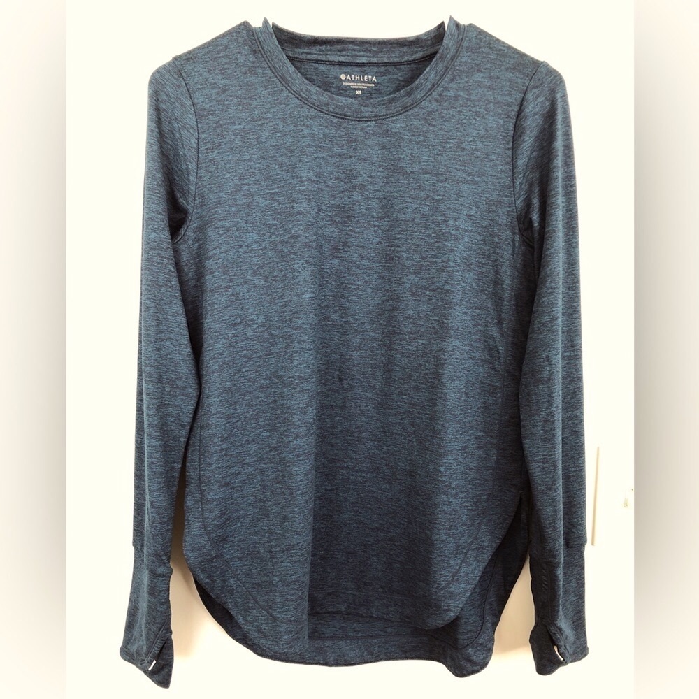 Athleta Heathered Tunic Top, Super Soft, Size XS